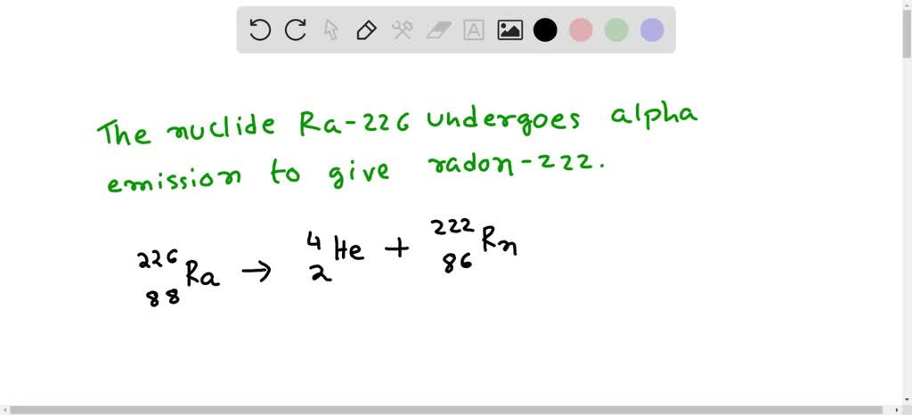 Solved Write A Balanced Nuclear Equation For The Following The Nuclide Radium 226 Undergoes 7102