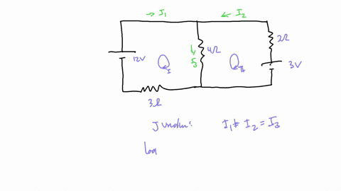 1-find-i-the-current-and-ii-the-power-dissipated-through-each-resistor-note-use-kirchhoffs-rule-only-any-other-shortcut-utilization-of-a-random-formula-or-method-will-not-be-accepted-as-the-correct-an