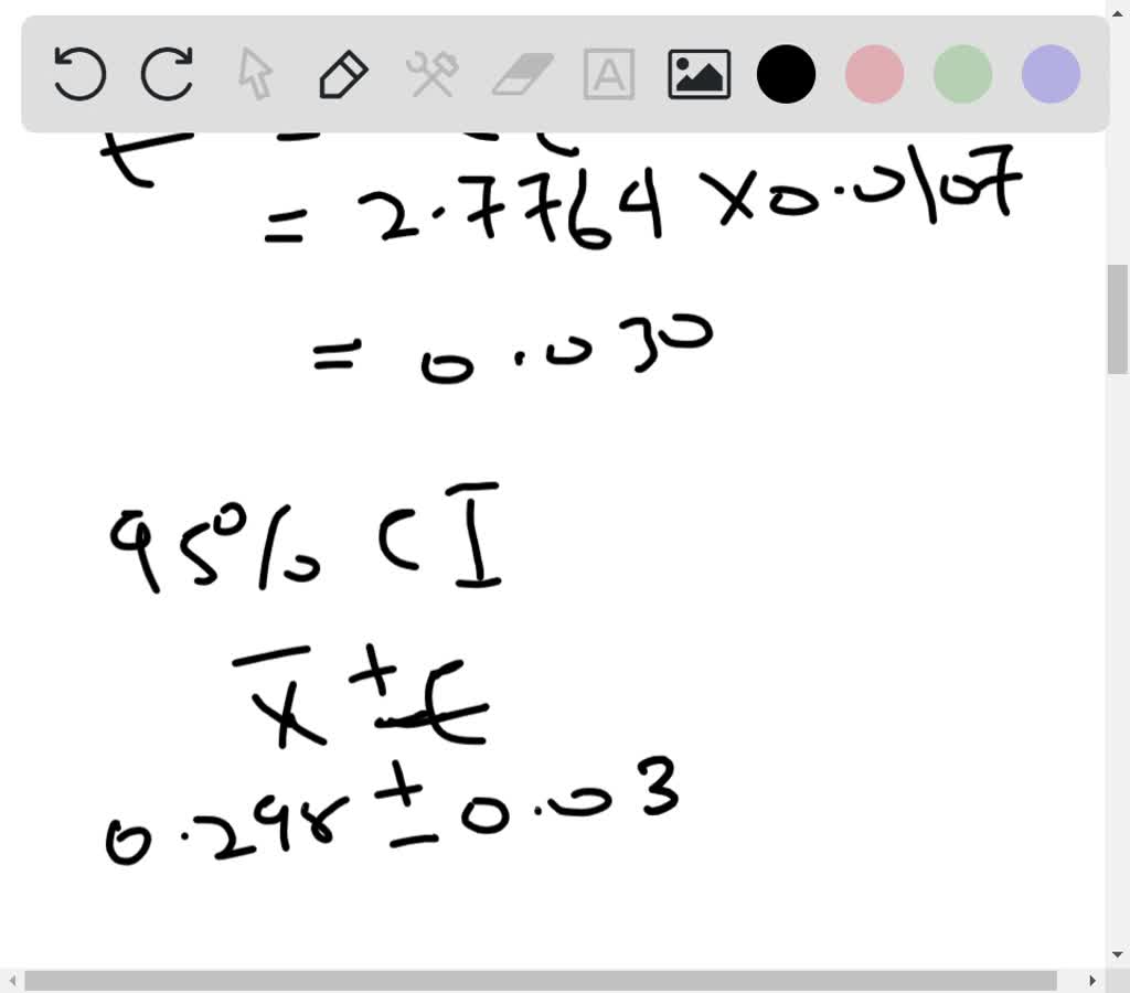 Solved 6 39 Five Measurements Of The Reaction Time Of An Individual To Certain Stimuli Were Recorded As 0 28 0 30 0 27 0 33 0 31 Second Find The Following Confidence Limits For The Actual Mean