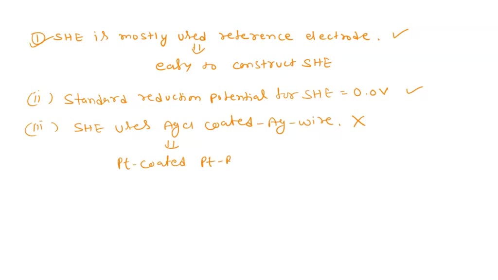 SOLVED Question 13 pts Which statement is false below? A SCE (standard calomel electrode) an