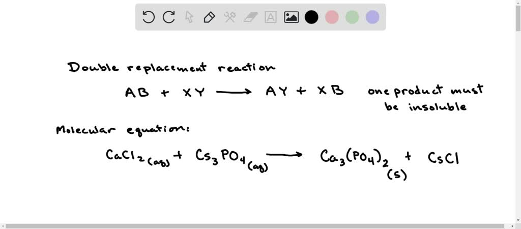 Write a balanced, net ionic equation for the precipitation reaction of ...