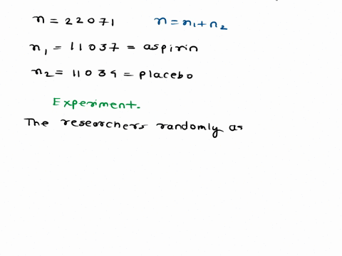 determine-whether-the-study-is-an-experiment-or-an-observational-study-and-then-identify-major-problem-wilh-the-study-a-study-involved-22071-male-physicians-based-on-random-selections-11037-52746