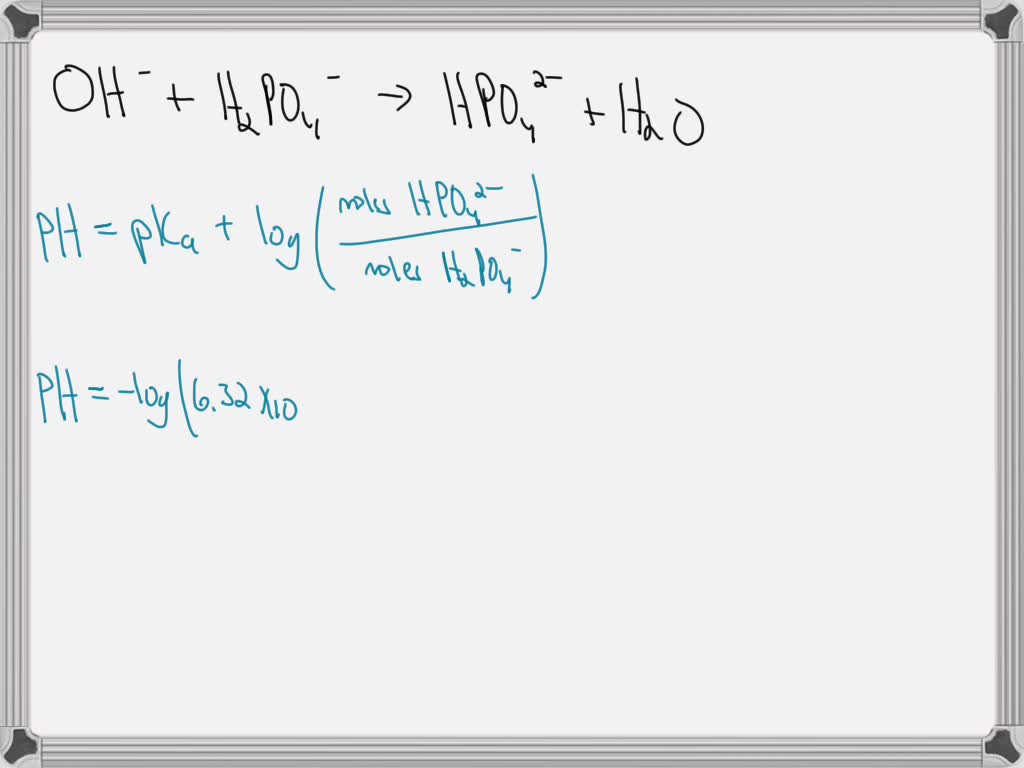 SOLVED pH of a buffer mixture What is the pH of the buffer formed by