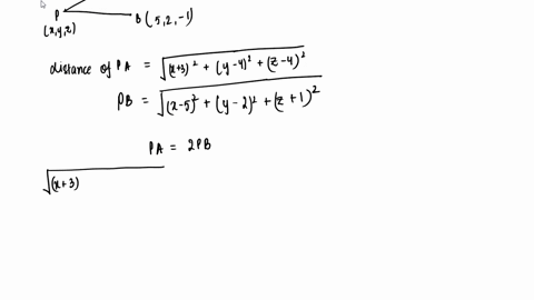 find-an-equation-of-the-sphere-with-points-p-such-that-the-distance-from-p-to-a3-4-4-is-twice-the-distance-from-p-to-b5-2-1-then-find-its-center-and-radius-center-xyz-radius-73098