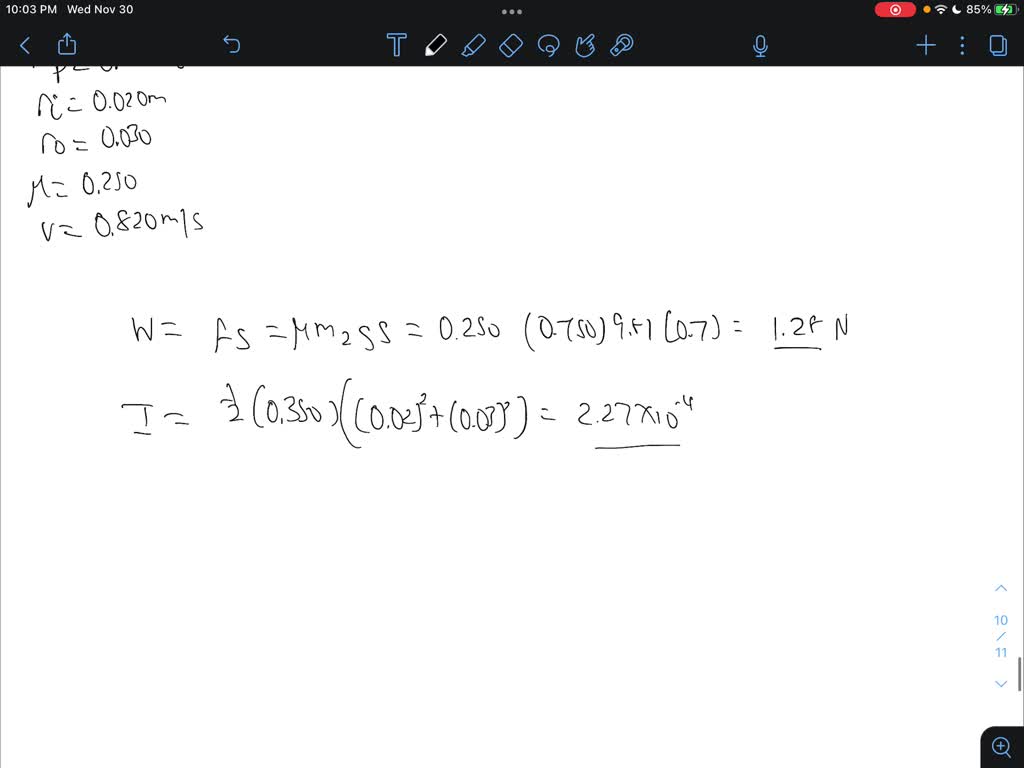 SOLVED The sliding block has a mass of0.800 kg, the counterweight has
