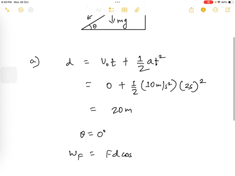 a-block-having-mass-4-kg-is-pushed-down-along-an-inclined-plane-of-inclination-53-with-a-force-of-40-n-acting-parallel-to-the-incline-it-is-found-that-the-block-moves-on-the-incline-with-an-31019