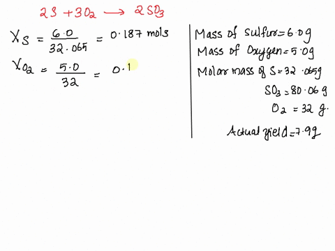 solid-sulfur-and-oxygen-gas-react-to-produce-sulfur-trioxide-as-shown-below-in-a-particular-experiment-50-g-of-o2-are-reacted-with-60-g-of-s8-s8-s-o2-g-so3-g-a-if-we-assume-complete-consumpt-49193