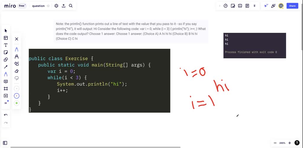 SOLVED: Note: the println() function prints out a line of text with the ...
