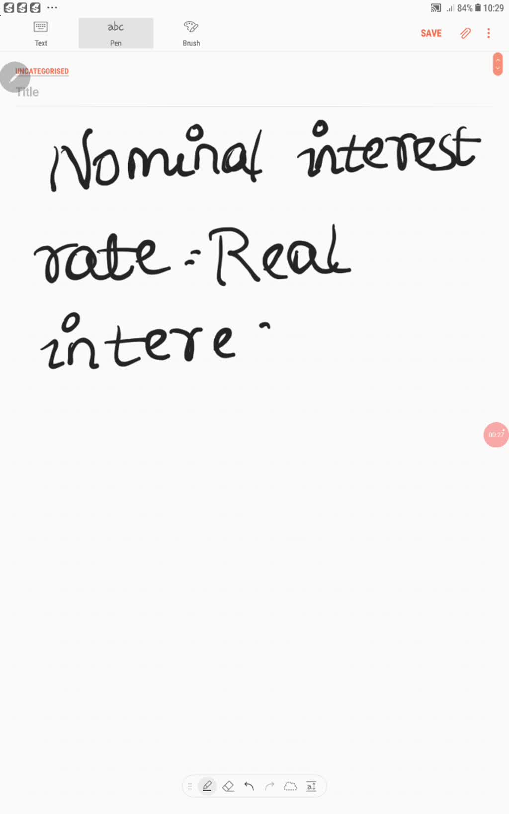 SOLVED: The real interest rate is 3%. The inflation rate is 3%. What is ...