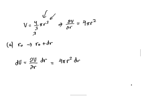 point-the-volume-of-sphere-of-radius-is-v-rr-3-a-write-differential-formula-that-estimates-the-change-in-volume-of-a-sphere-when-the-radius-changes-from-ru-to-ru-dr-enter-ro-as-r0-and-dr-as-22584