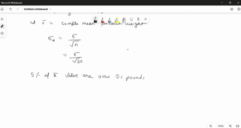 a-production-process-is-checked-periodically-by-a-quality-control-inspector-the-inspector-selects-a-simple-random-samples-of-30-finished-products-and-computes-the-sample-mean-product-weights-70058