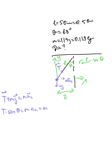 a-conical-pendulum-has-length-50-cm-and-the-angle-made-by-the-string-with-vertical-is-0-680-the-mass-of-the-object-is-m-1l9-g-find-the-frequency-of-the-circular-motion-of-the-object-take-g-1-09213