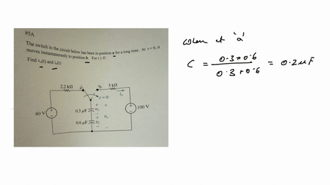 1 the circuit shown below has been in operation for a long...