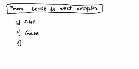 place-the-following-in-order-of-complexity-from-least-to-most-complex-1-2-3-4-5-6-cell-1-2-3-4-5-6-organism-1-2-3-4-5-6-chromosome-1-2-3-4-5-6-gene-1-2-3-4-5-6-genome-1-2-3-4-5-6-dna-62029