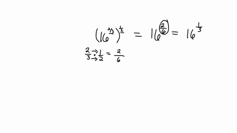 which-of-the-following-is-equivalent-to-16-superscript-two-thirds-baseline-superscript-one-half-6-8-12-64-35858