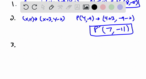 1-point-a-58-is-reflected-across-the-line-yx-what-are-the-coordinates-of-a-show-your-work-and-explain-2-suppose-point-p4-9-is-translated-according-to-the-rule-xyx3y-2-what-are-the-coordinate-43417