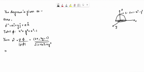 let-s-be-the-portion-of-the-surface-z1-x2-y2-that-lies-above-the-xy-plane-and-suppose-that-s-is-oriented-up-find-the-flux-of-the-vector-field-fxyz-xiyjzk-across-s-10555