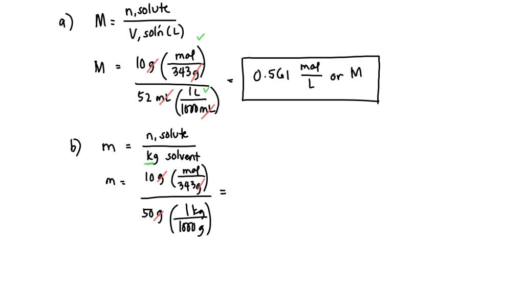 Solved: A Solution Is Prepared By Dissolving 10.00 Grams Of Sucrose 