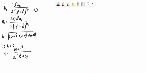 1two-identicalloops-are-parallel-and-separated-by-distance-d-as-shown-in-figure-735-calculate-h-at-0-0-d-assuming-that-a-3-cm-d-5-cm-and-i-8-a-49366