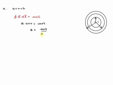 a-solid-conductor-with-radius-a-is-supported-by-insulating-disks-on-the-axis-of-a-conducting-tube-with-inner-radius-b-and-outer-radius-the-central-conductor-and-tube-calry-equal-currents-opp-43437