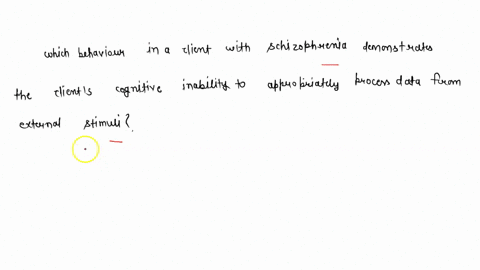which-behavior-in-a-client-with-schizophrenia-demonstrates-the-clients-cognitive-inability-to-appropriately-process-data-from-external-stimuli-20617