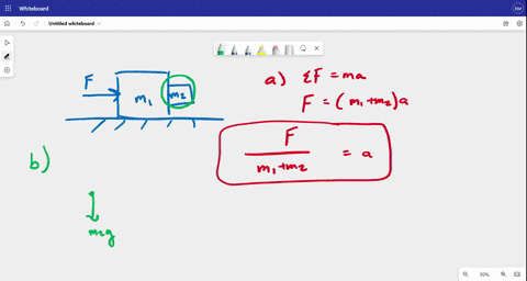 cousider-two-blocks-of-mass-tl-and-11lz-being-pushed-across-4-floor-as-shown-in-the-diagram-there-is-no-friction-between-block-m1-and-the-floor-but-the-coefficient-of-static-friction-between-36933