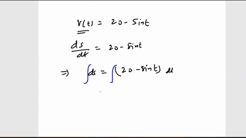 find-the-position-function-st-given-the-velocity-function-and-an-initial-value-vt-20-sint-s0-5-st-83539