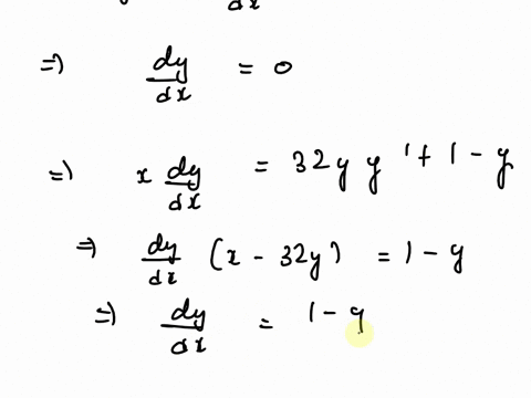 find-all-points-both-coordinates-on-the-given-curve-where-the-tangent-line-is-a-horizontal-and-b-vertical-a-xy-16y2-x-b-yx-xy-5-90578