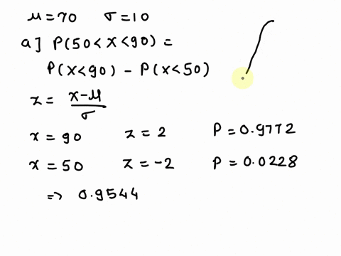 a-distribution-of-test-scores-was-normally-distributed-with-a-mean-of-70-and-standard-deviation-of-10-sketch-a-curve-and-indicate-the-region-for-each-part-a-find-the-probability-that-a-rando-39048