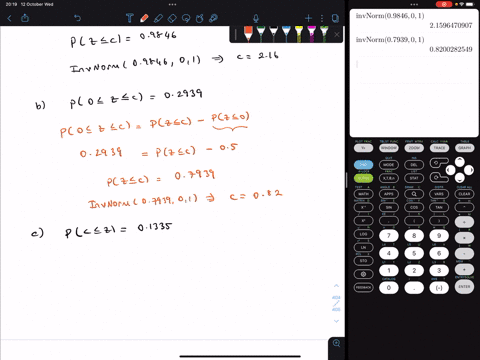 in-each-case-determine-the-value-of-the-constant-c-that-makes-the-probability-statement-correct-round-your-answers-to-two-decimal-places-use-salt-a-dc-09846-b-p0-z-c-02939-c-pc-z-01335-d-p-c-17573