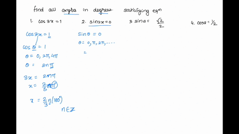find-all-angles-in-degrees-that-satisfy-each-equation-1-cos-3x1-2-sin-2x0-3sin-a-sqrt22-3-cos-a-12