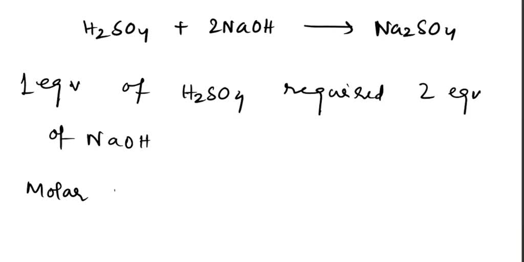 SOLVED A 20.00 mL sample of sulfuric acid (H2SO4) is titrated with a 0
