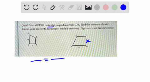 quadrilateral-defg-is-similar-to-quadrilateral-hijk-find-the-measure-of-side-hi-round-your-answer-to-the-nearest-tenth-if-necessary-figures-are-not-drawn-to-scale-15875