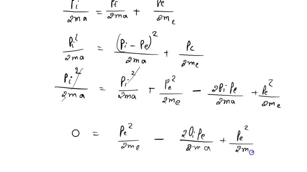 SOLVED: The maximum kinetic energy that an alpha particle can transmit ...