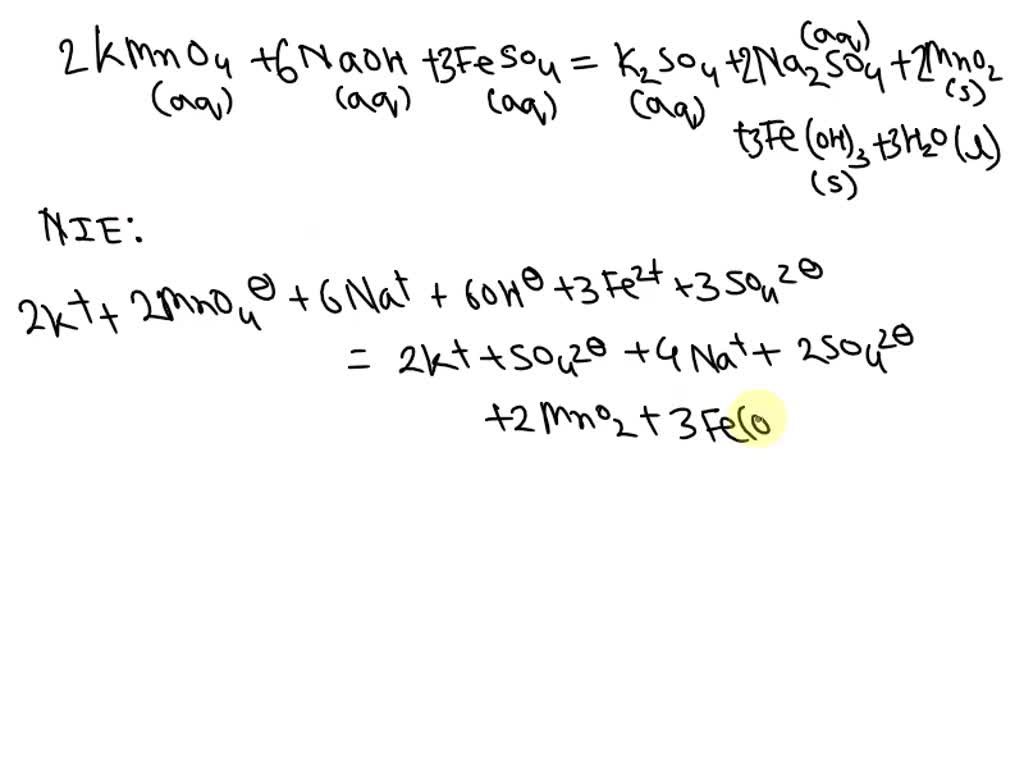 SOLVED Please help to do redox net ionic equation for this reaction