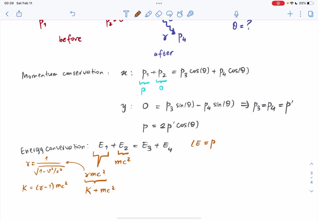 SOLVED: An electron having kinetic energy K=1.000 MeV makes a head-on ...