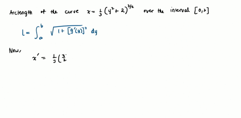 find-the-arc-length-of-the-graph-of-the-function-over-the-indicated-interval-x-13-y2-232-0-y-2-50555