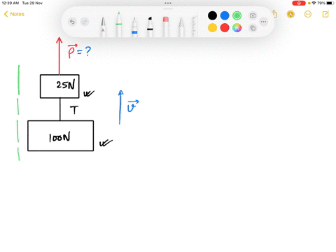 two-weights-are-connected-by-a-massless-wire-and-pulled-upward-with-a-constant-speed-of-50-ms-by-aa-force-p-in-the-vertical-direction-the-tension-in-the-wire-between-the-two-weights-is-t-see-18269