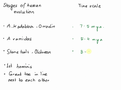 match-the-fossil-or-feature-to-the-earliest-time-period-in-which-evidence-for-it-has-been-found-sahelanthropus-tchadensis-orrorin-tugenensis-and-ardipithecus-kadabba-choose-5-4mya-7-smya-3-2-36062