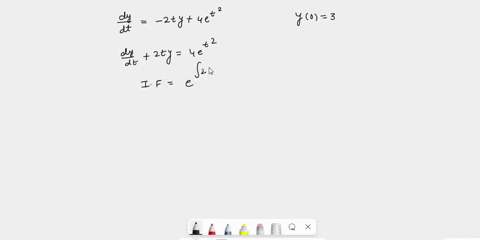 use-the-method-of-integrating-factors-to-find-the-solution-of-the-following-2ty-ae-initial-value-problem-y0-10205