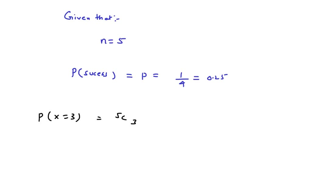 SOLVED For a Bernoulli process with success rate 2,what is the
