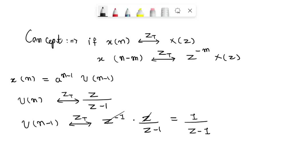 SOLVED Determine the Z transform of the signal X[n] for the figure