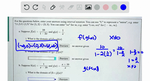 for-the-questions-below-enter-your-answers-using-interval-notation-you-un-use-u-to-represent-union-eg-enter-12u1-for-12u-35-you-cuii-enict-lor-0-e-eler-0o-00-for-0-suppose-fz-and-gz-what-is-87562