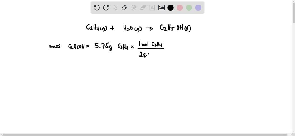 SOLVED Ethanol is produced industrially by the acid catalyzed