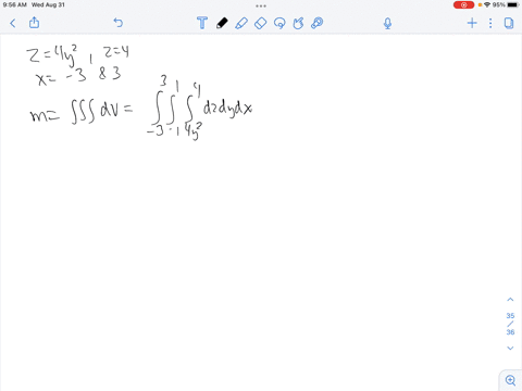 a-solid-trough-of-constant-density-1-is-bounded-below-by-the-surface-z-4y2-above-by-the-plane-z-4-and-on-the-ends-by-the-planes-x-3-and-x-3-find-the-center-of-mass-and-the-moments-of-inertia-64047