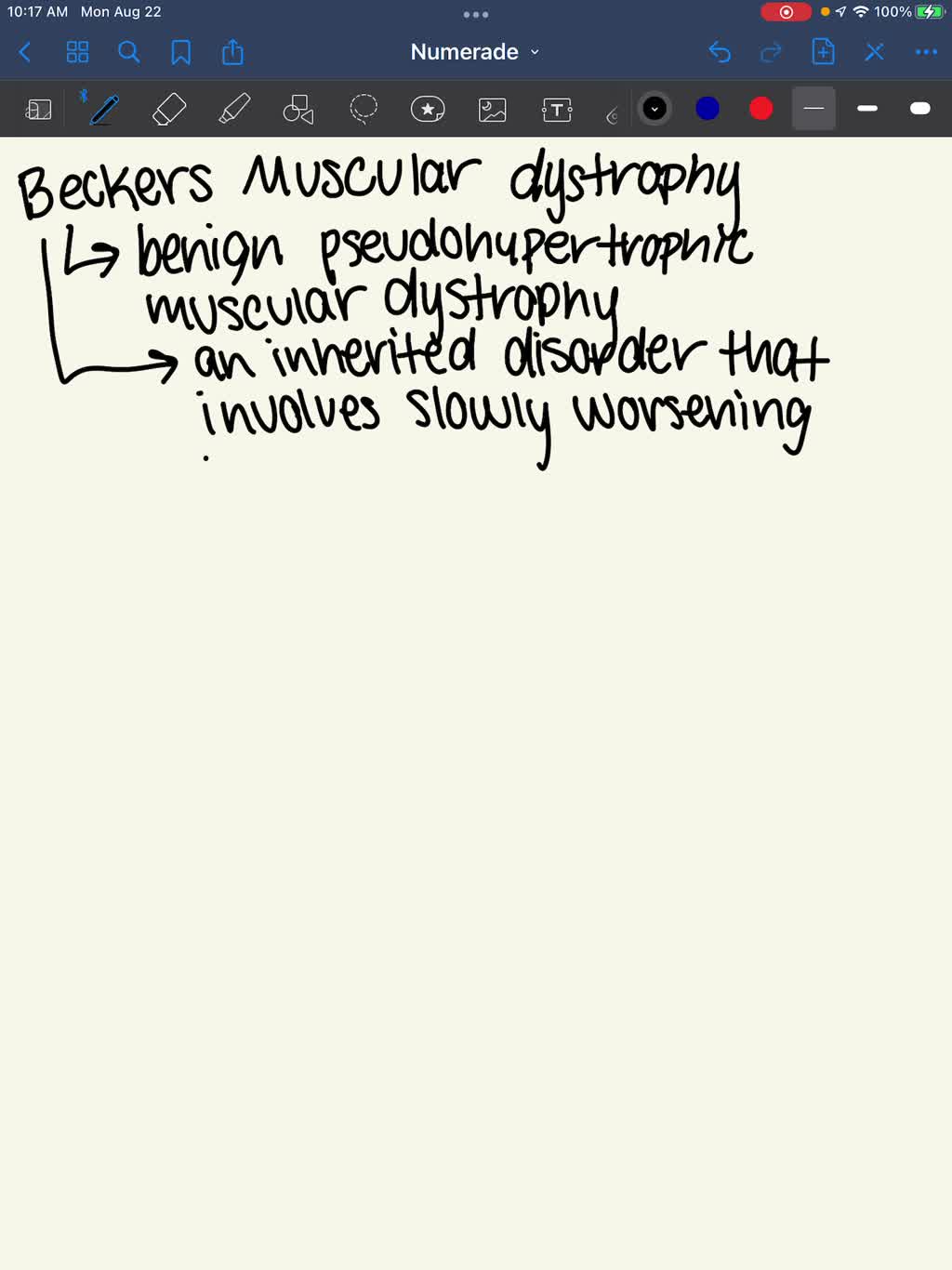 SOLVED Beckers muscular dystrophy?