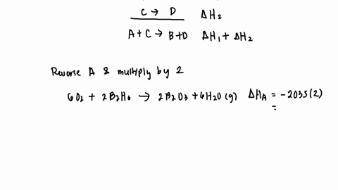 calculate-the-enthalpy-of-the-reaction-4bs3o2g-2b2o3s-given-the-following-pertinent-information-ab2o3s3h2og3o2gbh6gh2035-kj-mol-1-b2bs3h2gb2h6g-hg36-kj-mol-1-ch2go2gh2ol-h-285-kj-mol-1-dh2ol-46206