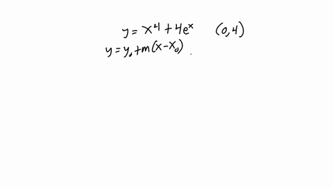 find-equations-of-the-tangent-line-and-normal-line-to-the-curve-at-the-given-point-y-x4-4ex-0-4-79458