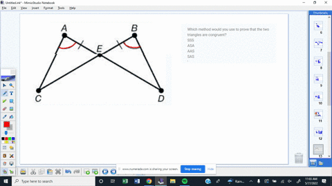 SOLVED: What type of information do you need to prove that two ...