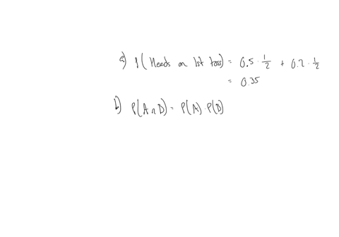 have-two-coins-one-lands-heads-with-probability-05-and-the-other-with-probability-02-i-pick-a-coin-at-random-and-toss-it-twice_-what-is-the-probability-that-it-lands-heads-on-the-first-toss-95552